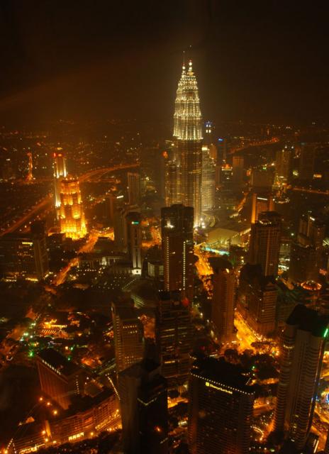KL Tower, by night